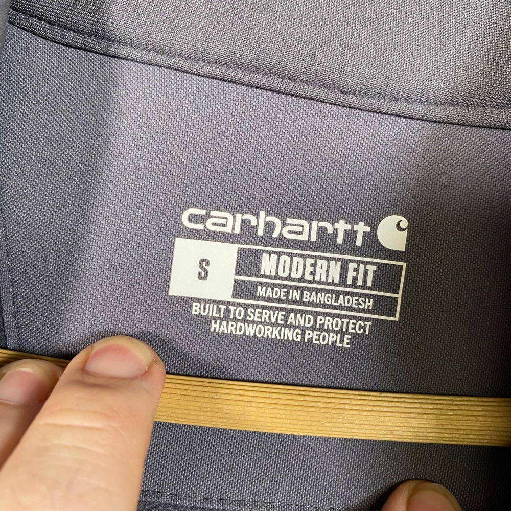 Carhartt Modern Fit Gray Softshell Fleece Lined Full Zip Jacket C81023 Womens S - Picture 5 of 7